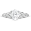 Thumbnail Image 3 of Vera Wang Love Collection 1-1/2 CT. T.W. Certified Oval Diamond Split Shank Engagement Ring in 14K White Gold (I/SI2)