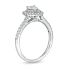 Thumbnail Image 2 of 7/8 CT. T.W. Pear-Shaped Diamond Double Frame Engagement Ring in 10K White Gold (I/I2)