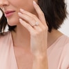 Thumbnail Image 2 of 7/8 CT. T.W. Oval Diamond Double Frame Engagement Ring in 10K Rose Gold