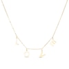 Thumbnail Image 1 of "LOVE" Letter Station Necklace in 10K Gold - 20"