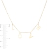 Thumbnail Image 3 of "LOVE" Letter Station Necklace in 10K Gold - 20"