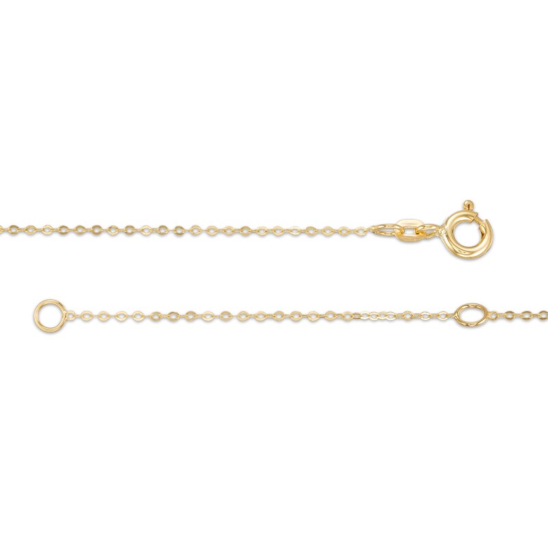 Main Image 4 of "LOVE" Letter Station Necklace in 10K Gold - 20"