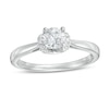 Thumbnail Image 1 of 1/2 CT. T.W. Diamond Collar Engagement Ring in 14K White Gold (I/I2)