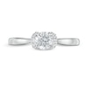 Thumbnail Image 4 of 1/2 CT. T.W. Diamond Collar Engagement Ring in 14K White Gold (I/I2)