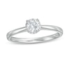 3/8 CT. T.W. Diamond Frame Engagement Ring in 14K White Gold (I/I2)