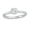 Thumbnail Image 1 of 3/8 CT. T.W. Diamond Frame Engagement Ring in 14K White Gold (I/I2)