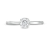 Thumbnail Image 4 of 3/8 CT. T.W. Diamond Frame Engagement Ring in 14K White Gold (I/I2)