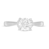 Thumbnail Image 4 of 1 CT. T.W. Certified Diamond Collar Engagement Ring in 14K White Gold (I/I2)