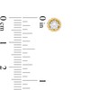 Thumbnail Image 3 of 1/6 CT. T.W. Diamond Solitaire Rope Frame Stud Earrings in 10K Gold (I/I3)