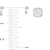 Thumbnail Image 3 of 1 CT. T.W. Certified Diamond Solitaire Vintage-Style Frame Stud Earrings in 14K White Gold (I/I2)