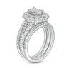 Thumbnail Image 3 of 1-3/4 CT. T.W. Composite Diamond Ornate Frame Split Shank Three Piece Bridal Set in 14K White Gold