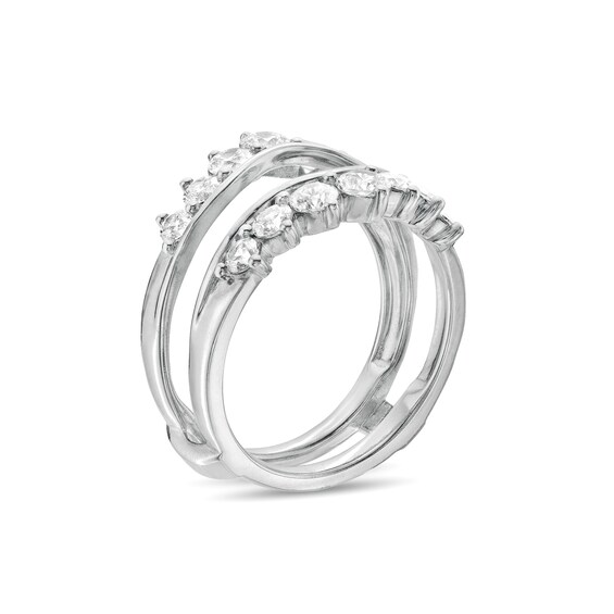 1-1/2 CT. T.w. Diamond Crown Solitaire Enhancer in 14K White Gold