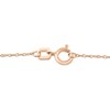 Thumbnail Image 4 of Oval Ruby and 1/20 CT. T.W. Diamond Frame Layered Cross Pendant in 10K Rose Gold
