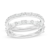 Thumbnail Image 1 of Vera Wang Love Collection 1/2 CT. T.W. Baguette and Round Diamond Solitaire Enhancer in 14K White Gold