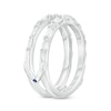 Thumbnail Image 2 of Vera Wang Love Collection 1/2 CT. T.W. Baguette and Round Diamond Solitaire Enhancer in 14K White Gold