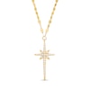 Thumbnail Image 1 of 1/6 CT. T.W. Diamond Elongated North Star Necklace in 10K Gold