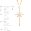Thumbnail Image 3 of 1/6 CT. T.W. Diamond Elongated North Star Necklace in 10K Gold