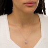 Thumbnail Image 2 of 1/3 CT. T.W. Diamond Teardrop Outline Frame Pendant in 10K White Gold