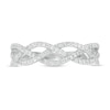 Thumbnail Image 4 of 1/5 CT. T.W. Diamond Loose Braid Ring in 10K White Gold