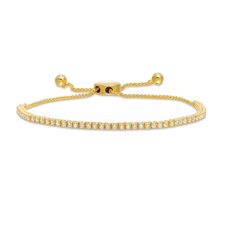Main Image 1 of 1 CT. T.W. Diamond Tennis Bolo Bracelet in 10K Gold