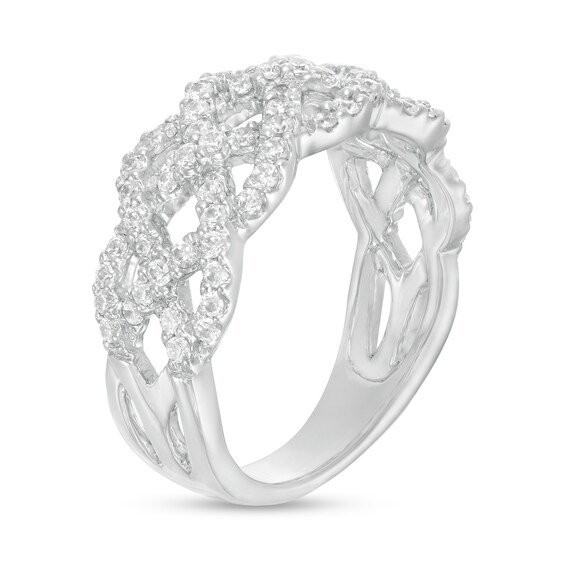 3/4 CT. T.w. Diamond Loose Braid Ring in 10K White Gold