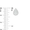 Thumbnail Image 2 of 1/2 CT. T.W. Composite Diamond Pear-Shaped Frame Stud Earrings in 10K White Gold