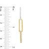 Thumbnail Image 3 of 1/4 CT. T.W. Diamond Paper Clip Dangle Earrings in 10K Gold