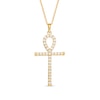 Thumbnail Image 0 of 1/3 CT. T.W. Diamond Ankh Cross Pendant in 10K Gold