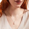 Thumbnail Image 2 of EFFY™ Collection 10.0mm Freshwater Cultured Pearl and 1/15 CT. T.W. Baguette Diamond Drop Pendant in 14K White Gold
