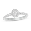 Thumbnail Image 1 of Cherished Promise Collection™ 1/5 CT. T.W. Oval Diamond Frame Ring in 10K White Gold