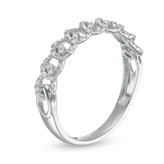 1/6 CT. T.w. Diamond Link Band in 10K White Gold