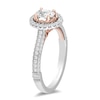 Thumbnail Image 2 of Enchanted Disney Rapunzel 3/4 CT. T.W. Oval Diamond Frame Engagement Ring in 14K Two-Tone Gold