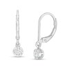Thumbnail Image 1 of 1/6 CT. T.W. Diamond Solitaire Drop Earrings in 10K White Gold (I/I3)
