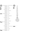 Thumbnail Image 3 of 1/6 CT. T.W. Diamond Solitaire Drop Earrings in 10K White Gold (I/I3)