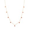 Thumbnail Image 1 of 3.0mm Ruby Bezel-Set Nine Stone Station Necklace in 10K Gold