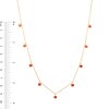 Thumbnail Image 3 of 3.0mm Ruby Bezel-Set Nine Stone Station Necklace in 10K Gold