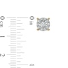 Thumbnail Image 3 of 1/2 CT. T.W. Diamond Frame Stud Earrings in 10K Gold