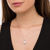 Thumbnail Image 2 of 1/2 CT. T.W. Multi-Diamond Frame Pendant in 10K White Gold