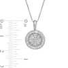 Thumbnail Image 3 of 1/2 CT. T.W. Multi-Diamond Frame Pendant in 10K White Gold