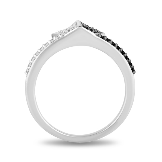 Enchanted Disney Villains Cruella De Vil 1/5 CT. T.w. Diamond Crown Ring in Sterling Silver