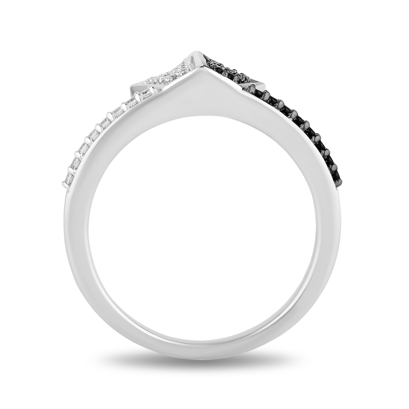 Main Image 3 of Enchanted Disney Villains Cruella De Vil 1/5 CT. T.W. Diamond Crown Ring in Sterling Silver
