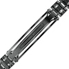 Thumbnail Image 0 of Men's 1/10 CT. T.W. Black Enhanced Diamond Triple Row ID Bracelet in Stainless Steel with Black Ion-Plate - 8.5"