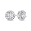 Thumbnail Image 1 of 1 CT. T.W. Diamond Frame Stud Earrings in 10K White Gold