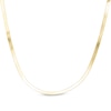 Thumbnail Image 1 of Ladies' 3.05mm Herringbone Chain Necklace in Solid 10K Gold - 20&quot;