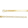 Thumbnail Image 3 of Ladies' 3.05mm Herringbone Chain Necklace in Solid 10K Gold - 20&quot;