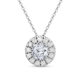 1 CT. T.W. Diamond Frame Pendant in 10K White Gold