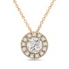 Thumbnail Image 1 of 1 CT. T.W. Diamond Frame Pendant in 10K Gold