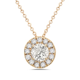 1 CT. T.W. Diamond Frame Pendant in 10K Gold