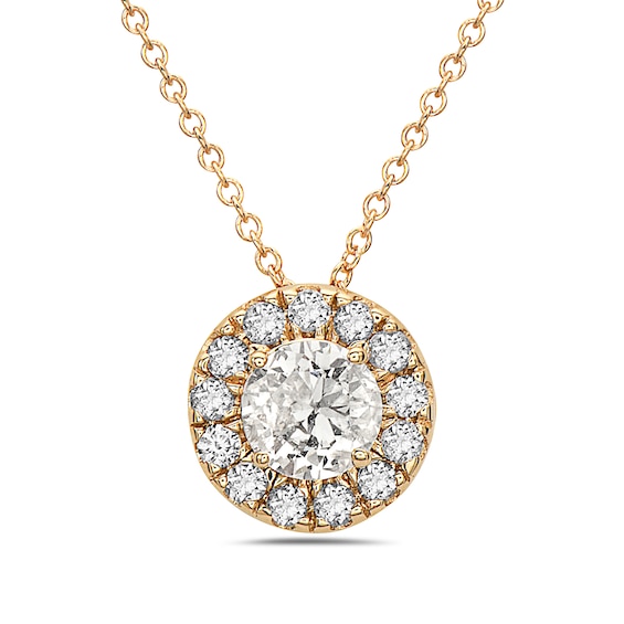 1 CT. T.w. Diamond Frame Pendant in 10K Gold