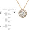 Thumbnail Image 2 of 1 CT. T.W. Diamond Frame Pendant in 10K Gold